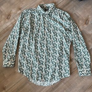 men’s printed dress shirt